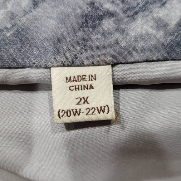 Coldwater Creek marbled gray skirt - Picture 4 of 7